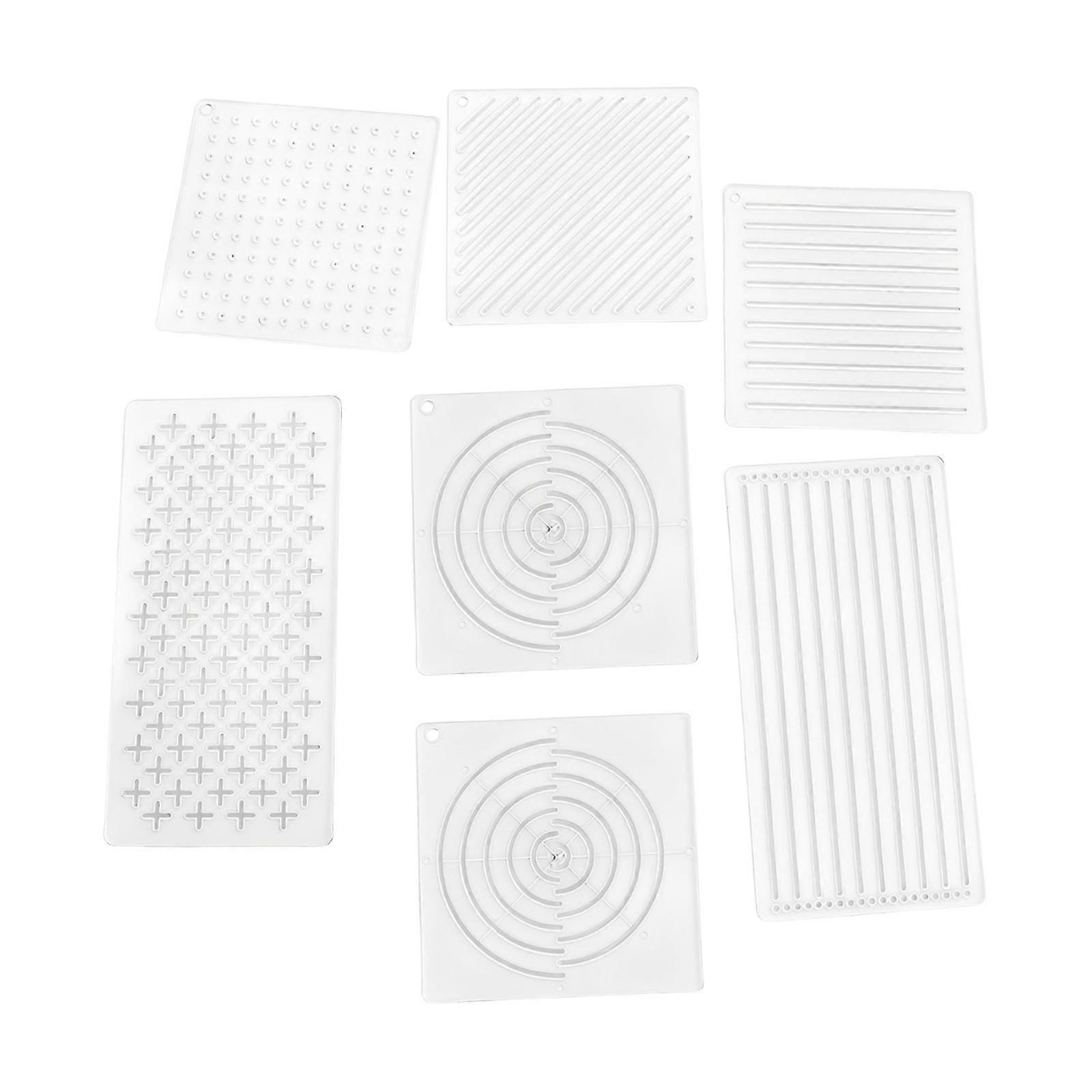 7x Sashiko Stencils Sashiko Pattern Template for Hand Quilting Drawing Line