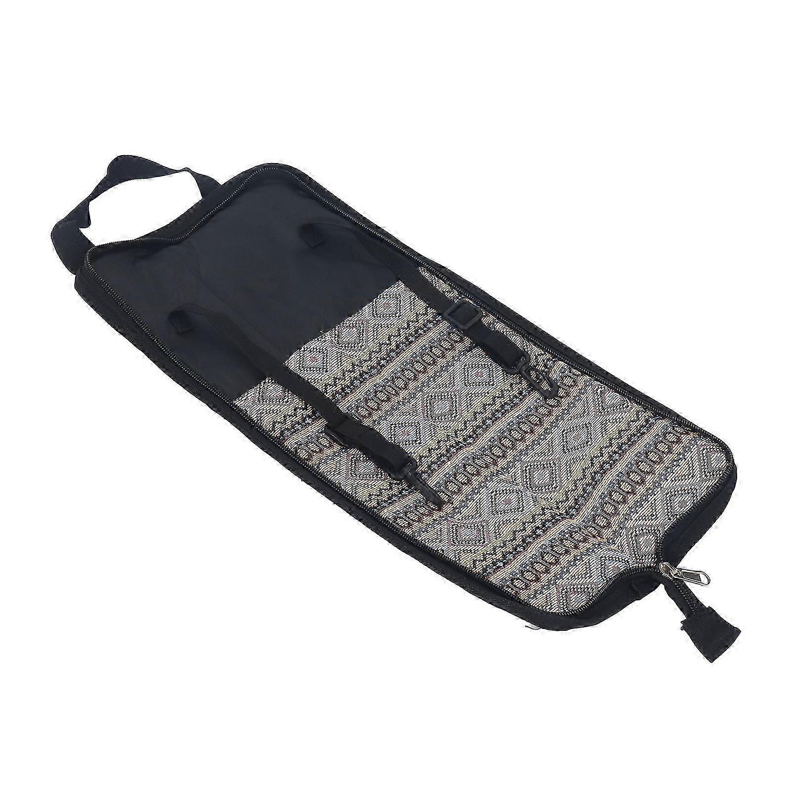 Drum Stick Bag Waterproof Large Capacity Breathable Portable Hanging Drumstick Storage Case with Hooks Inside