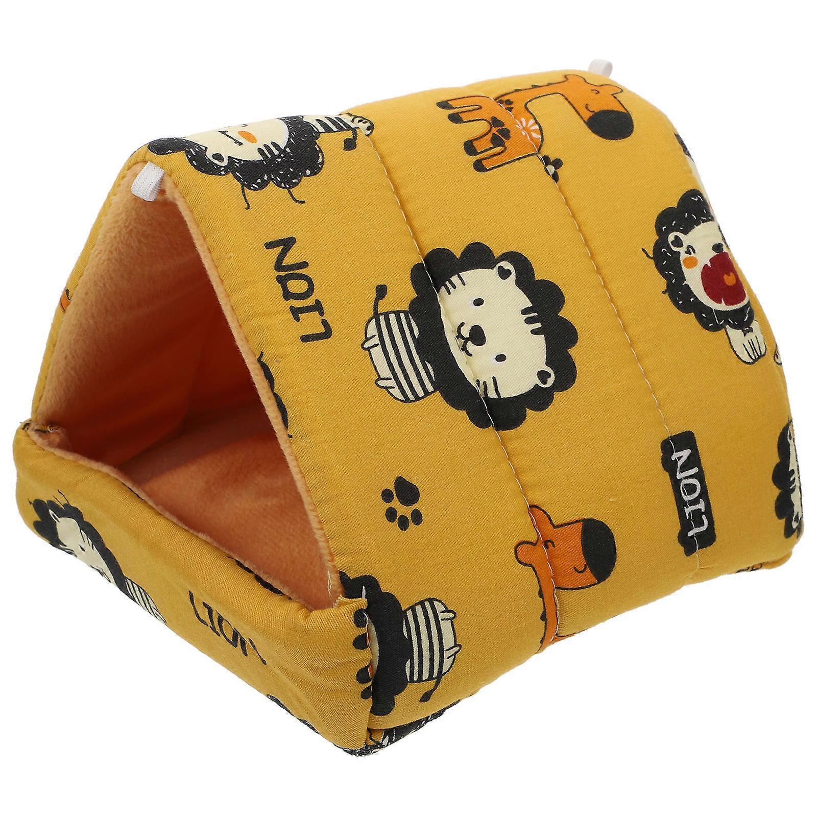 Warm Hamster Hideout House for Small Pets 2Pcs Hamster Accessory