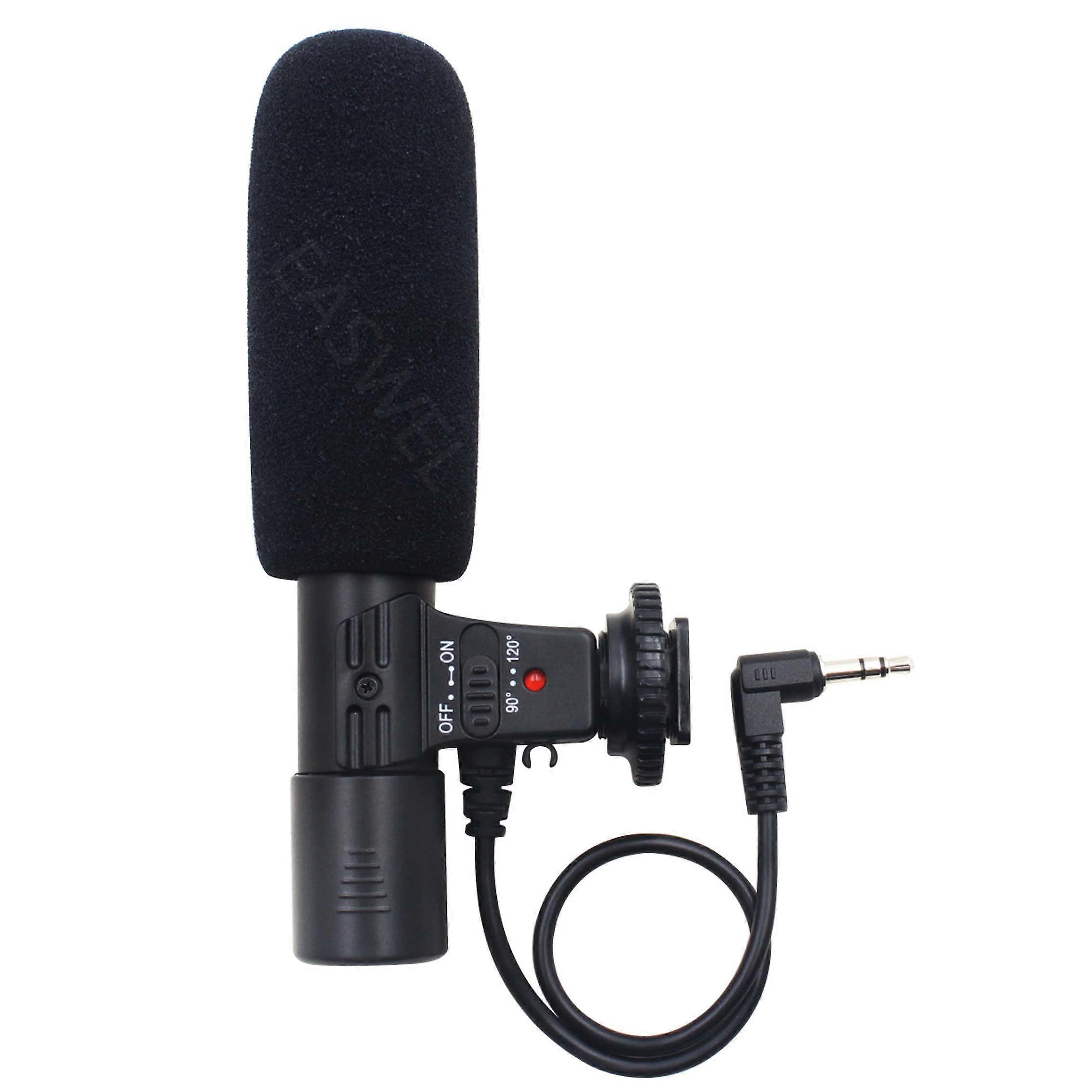 DSLR Stereo Microphone with Clear Sound PlugandPlay 3.5mm External Mic for Nikon D7000 D5100