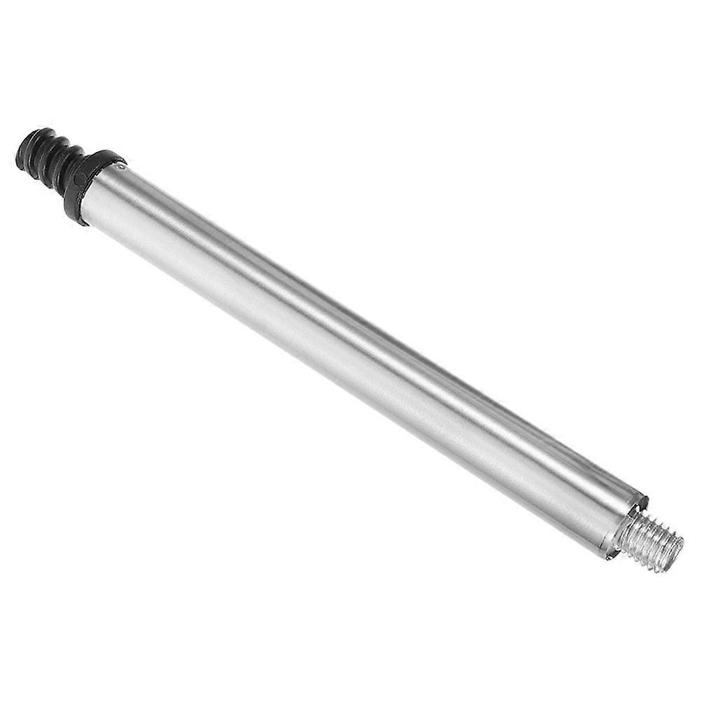 Silver Toilet Bowl Brush Stick Threaded Handle Adapter for Use