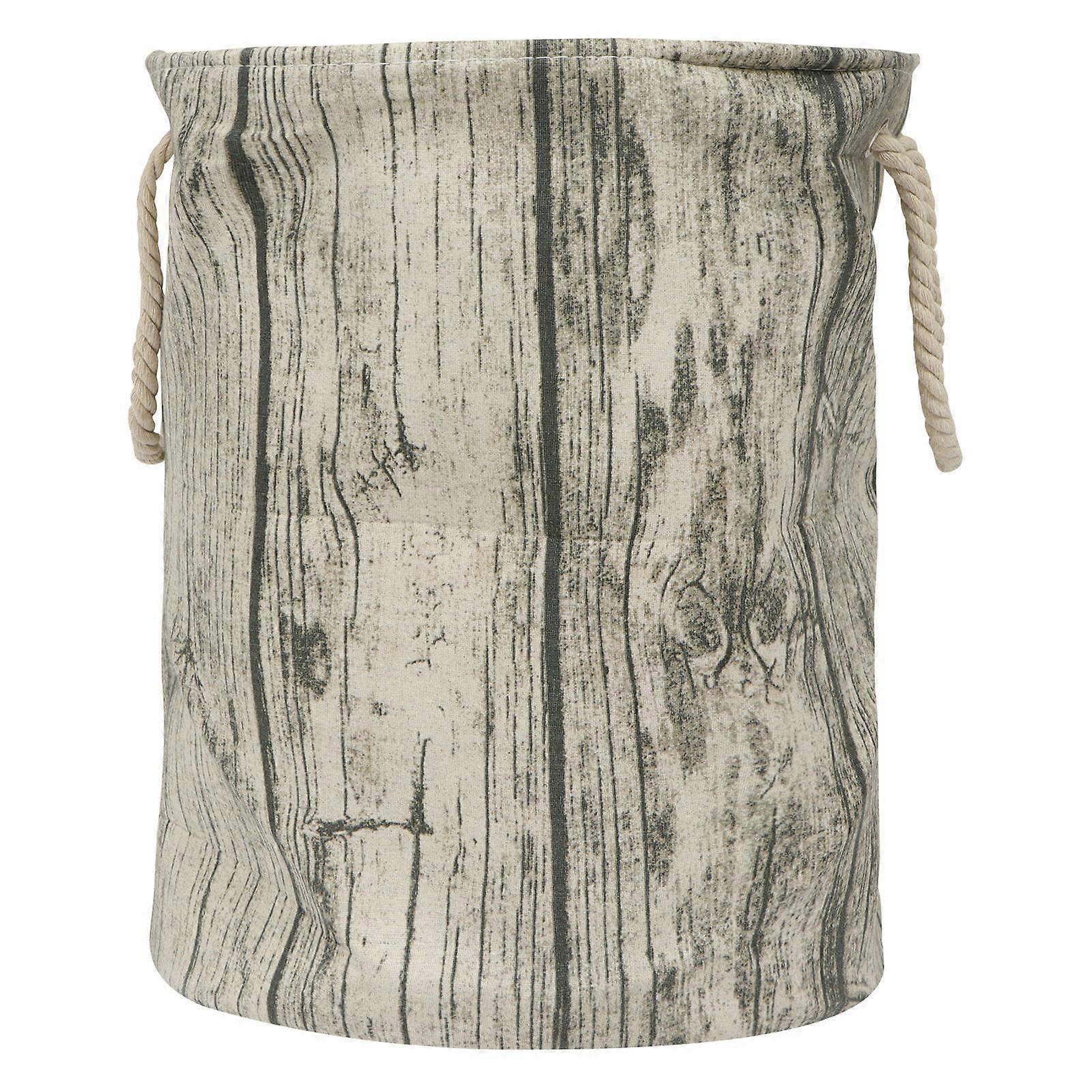 Woven Laundry Hamper Foldable Large Capacity Laundry Room Use Grey 1Pack