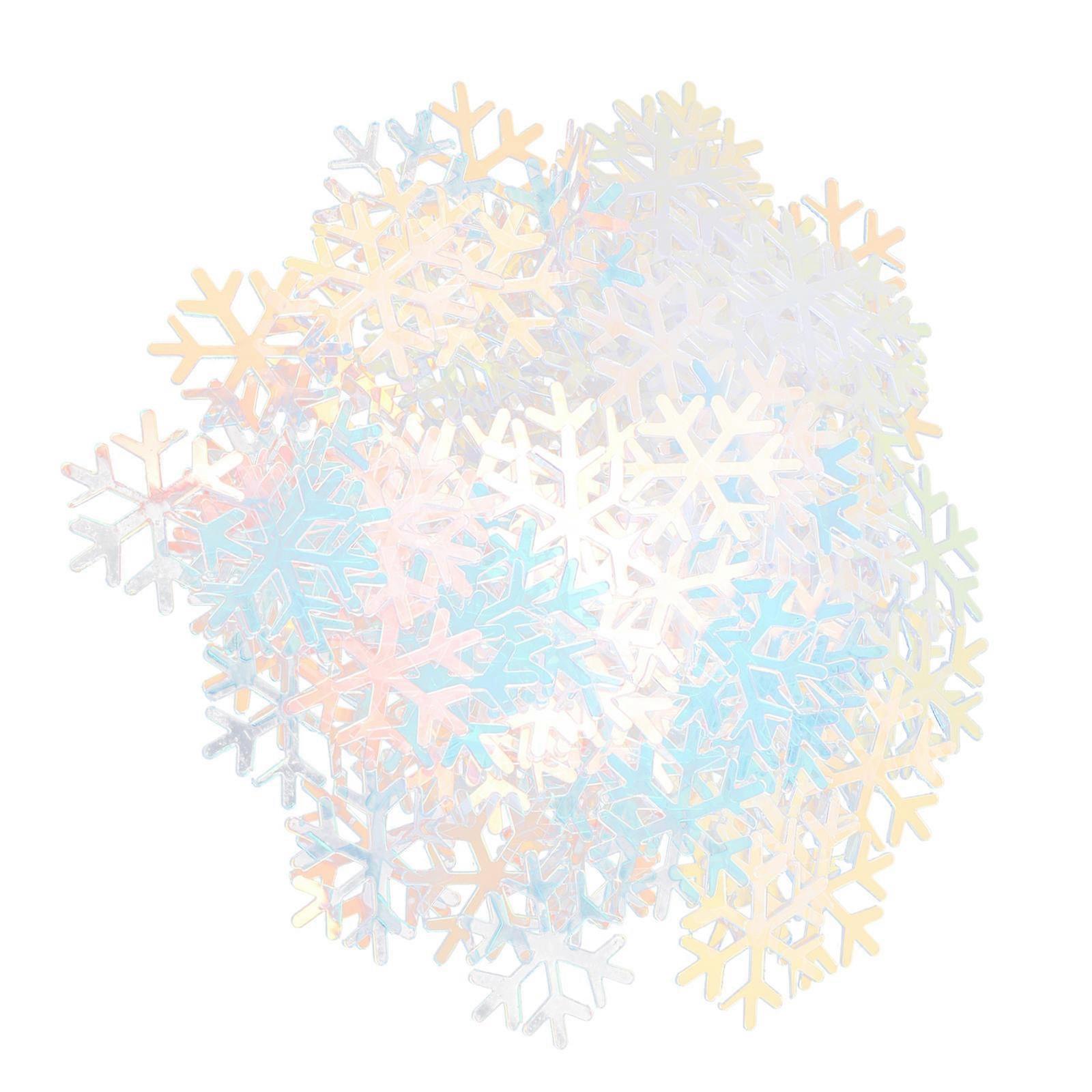 Snowflake Confetti Christmas Confetti for Decoration 600Pcs Plastic