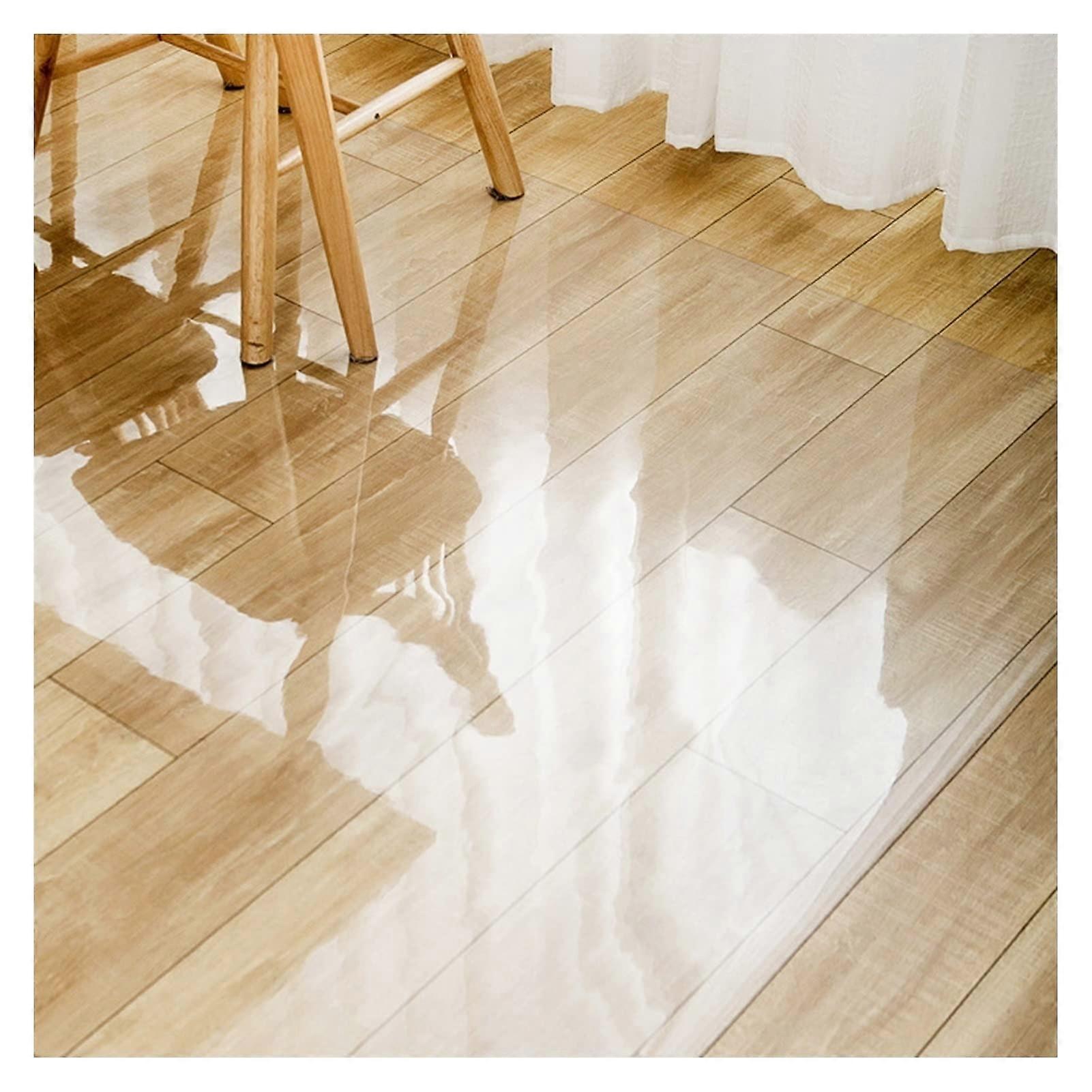 Plastic Floor Protector Clear Vinyl Rug Protector for Entryway Hardwood ScratchResistant Waterproof