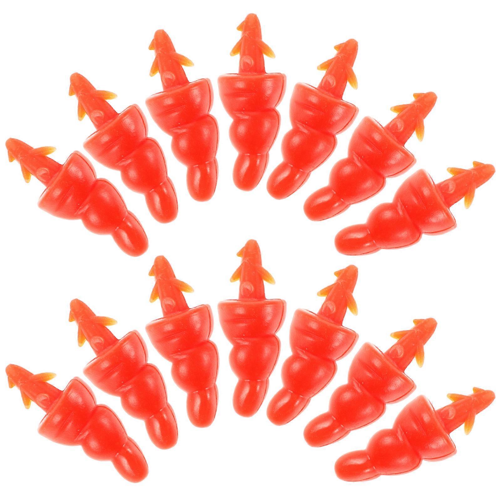 Snowman Nose for Replacement 100Pcs Orange Plastic Xmas Making Nose