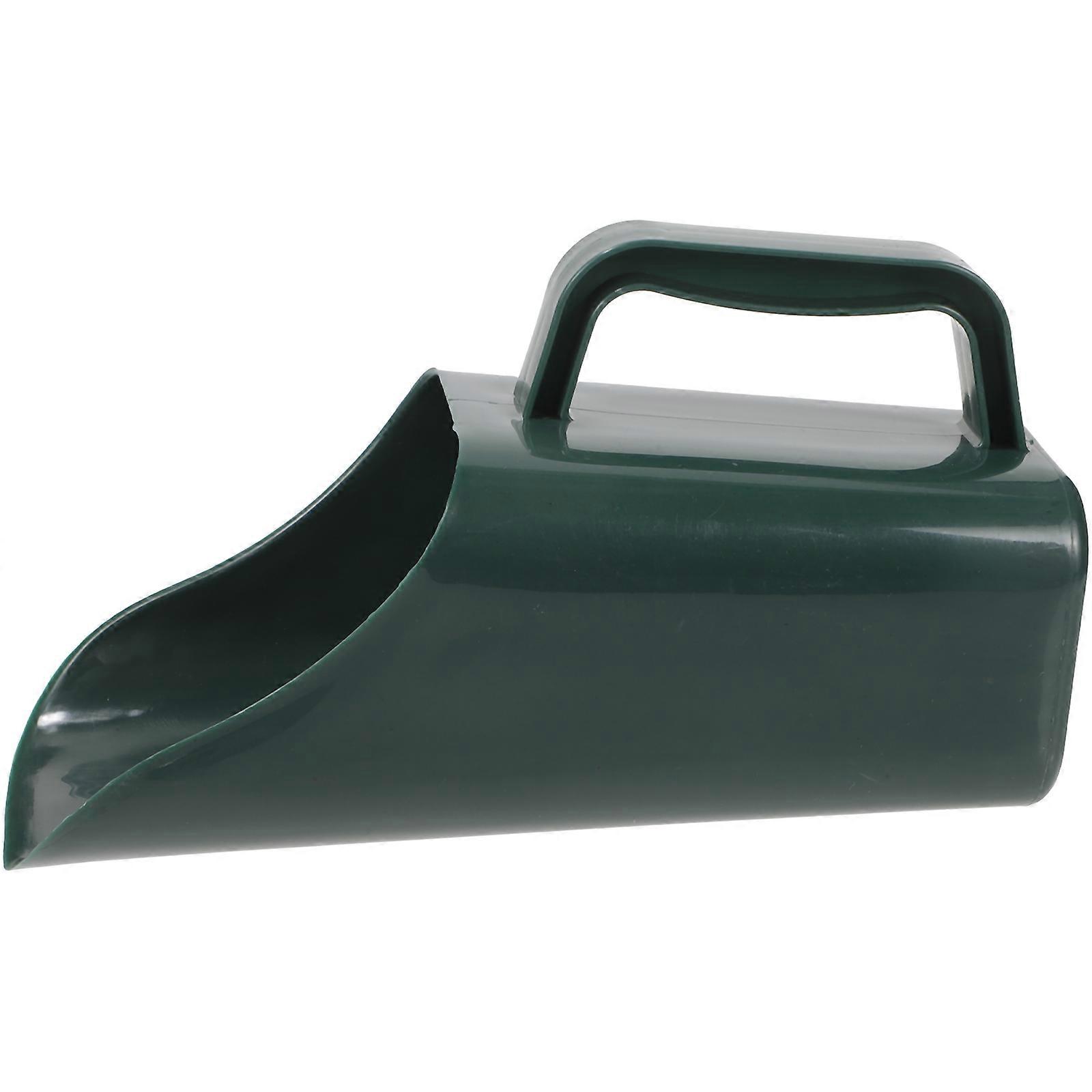 Dark Green Multifunctional Soil Scoop Plastic Garden Tool for Home Use