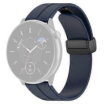 Pour Huami Amazfit GTR Mini/GTS 4/3/2/Bip 3 Bracelet de montre Boucle déployante magnétique Bracelet en silicone 20mm
