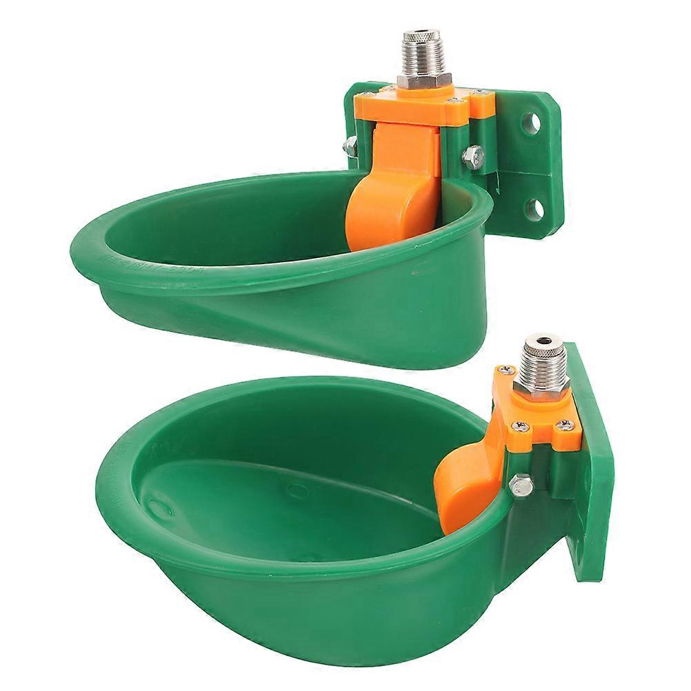 Automatic Sheep Drinking Water Bowl for Livestock Use 2Pcs Plastic Set