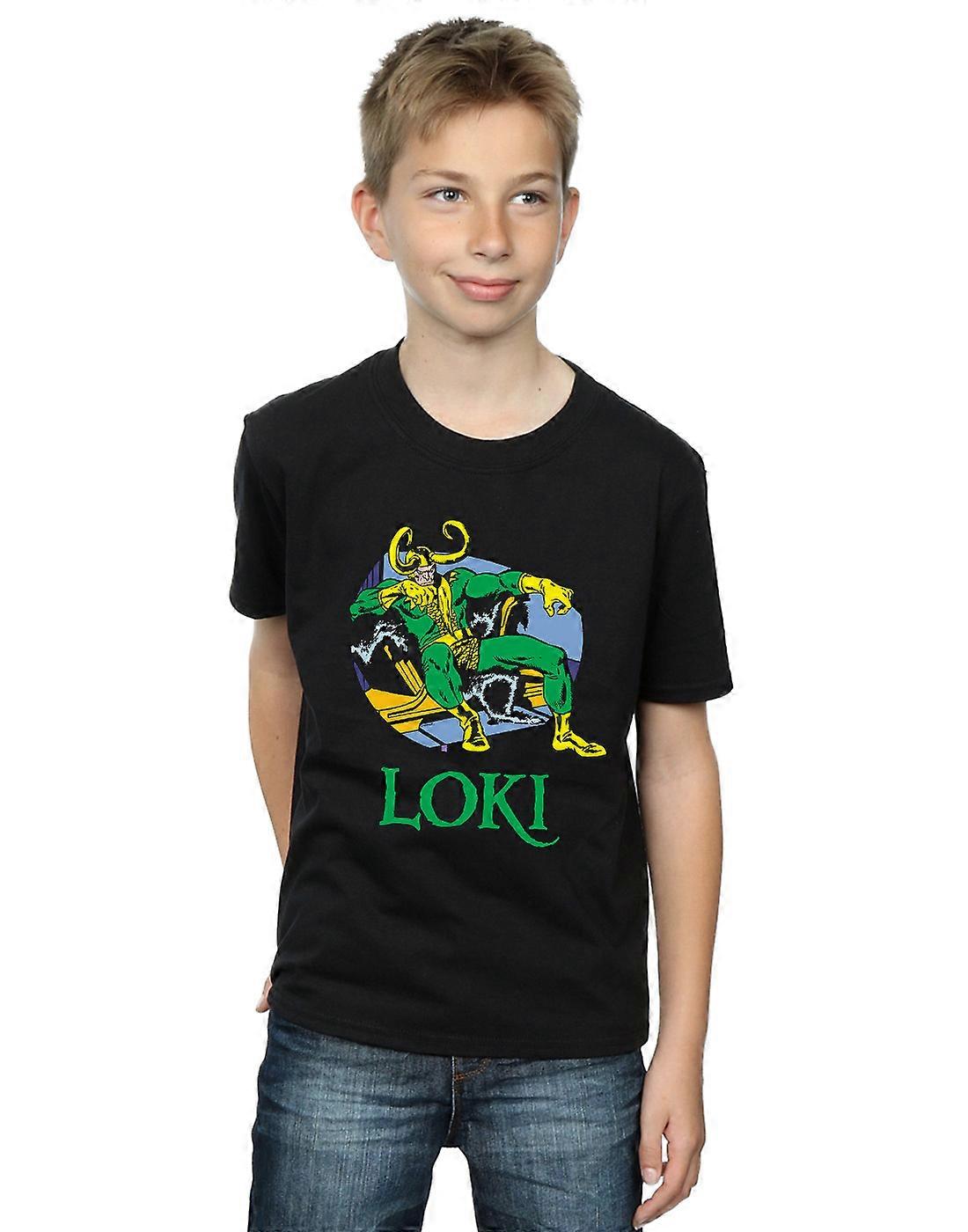 Marvel Boys Loki Throne T-Shirt