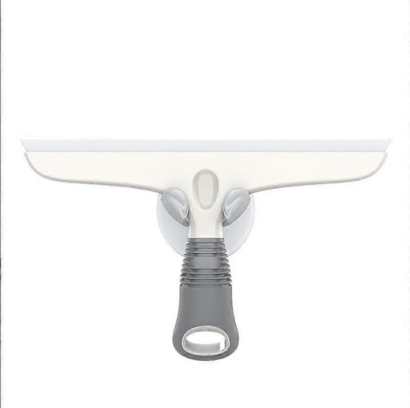 Window and Shower Squeegee with Ergonomic Grip, Streak Silicone Blade and Suction Cup Hook