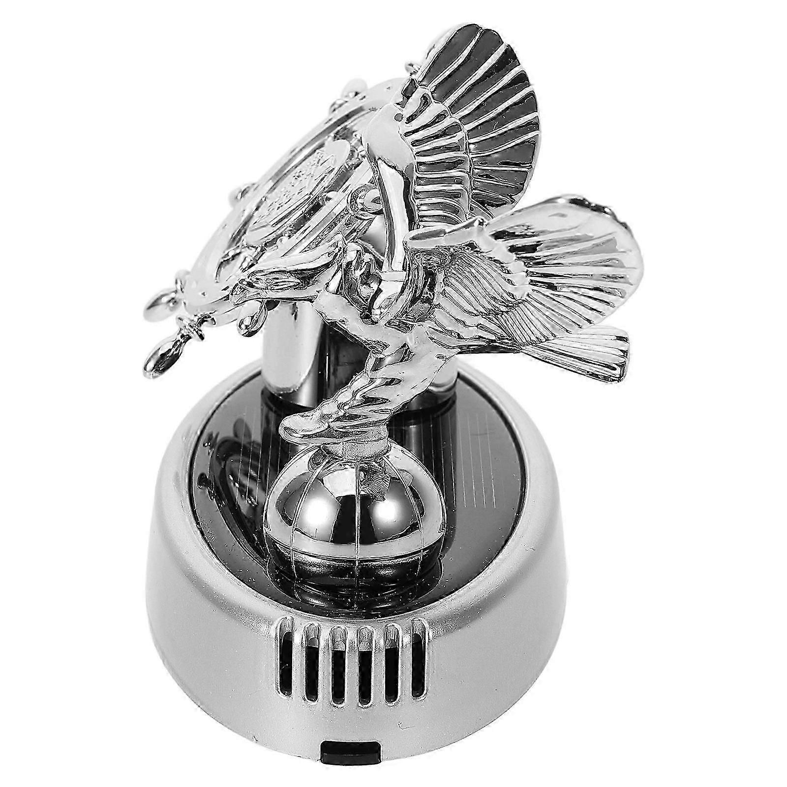 Solar Car Air Freshener Diffuser for Aromatherapy 5Pcs Set in Silver