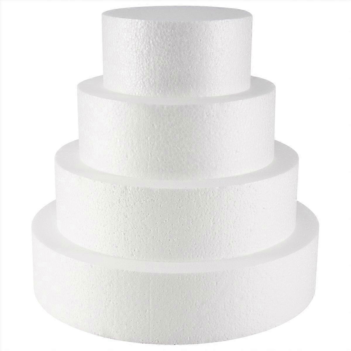 4 Pack Foam Cake Dummy compatible Decorating and Wedding Display,Sculpture