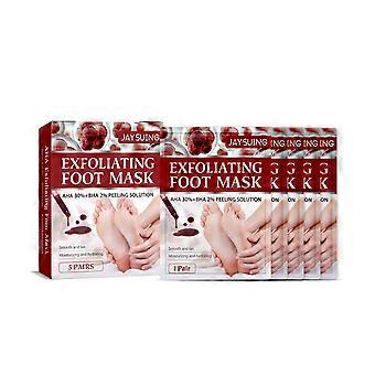 Revitalize Your Feet, Remove Dead Skin, Deep Foot Care Mask for Soft, Smooth Skin ,5pcs*1pair