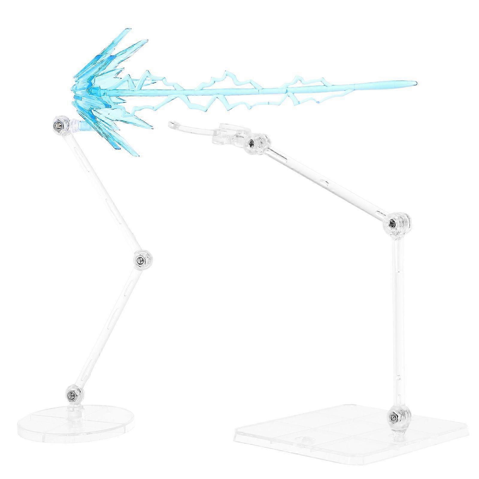 Model Holder Adjustable Action Figure Stand for Figures 1Set Blue Plastic