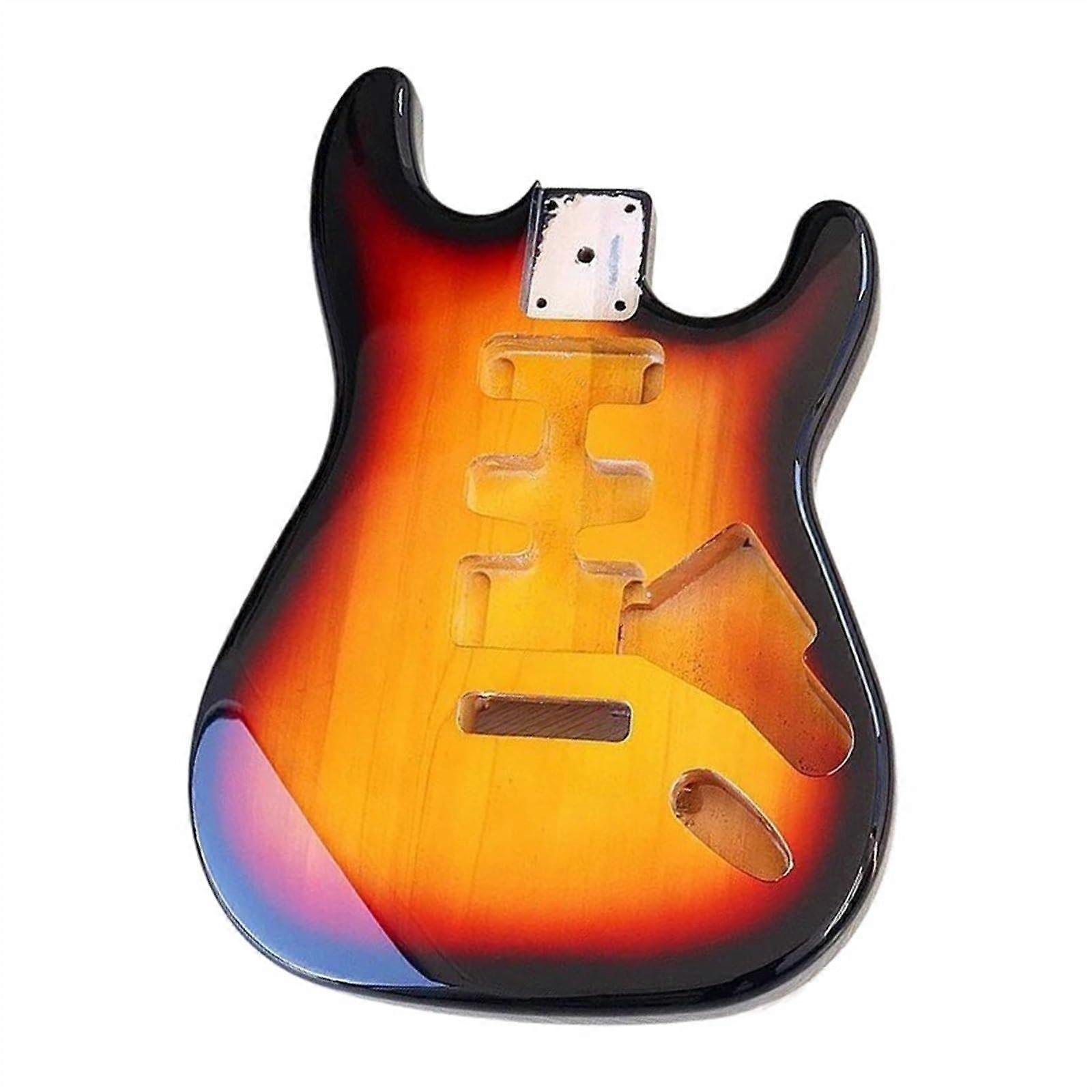 Solid Wood Electric Guitar Body Replacement with Durable Finish for DIY Custom Build 5.6cm