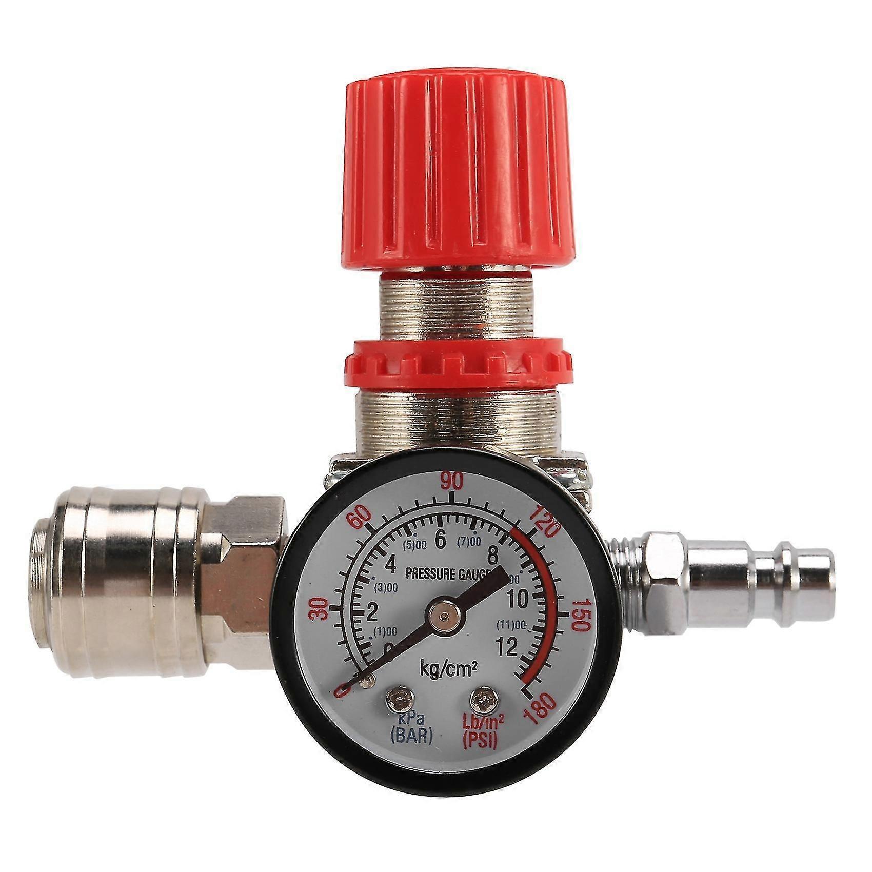 1/4-tums tryckregulator Luftkompressor Tryckregulator Reduceringsventil 3-håls styrventil