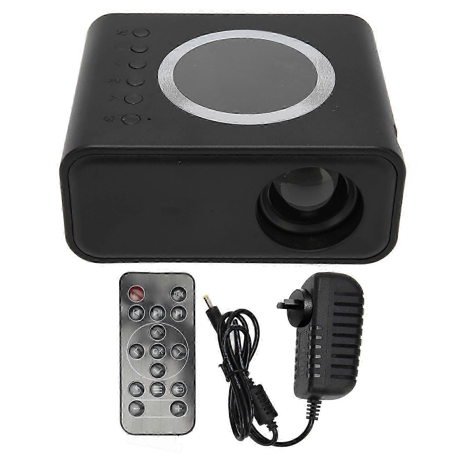 Mini Portable Projector Full High Definition 1080P LED Projector Home Theater Movie Projector for IOS for Android Laptop Black AU Plug