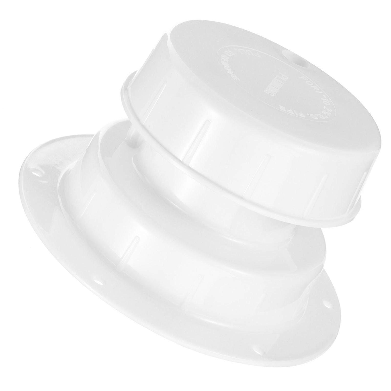 Camper Vent Cap For RV Use With Square Shape And Odor Prevention Function In White Color 1Set