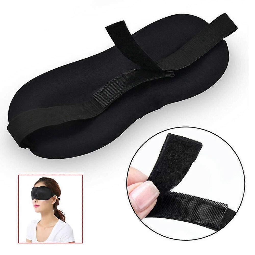 3D Contoured Sleep Mask with Soft Padding, Adjustable Strap, Total Light Blocking for Travel