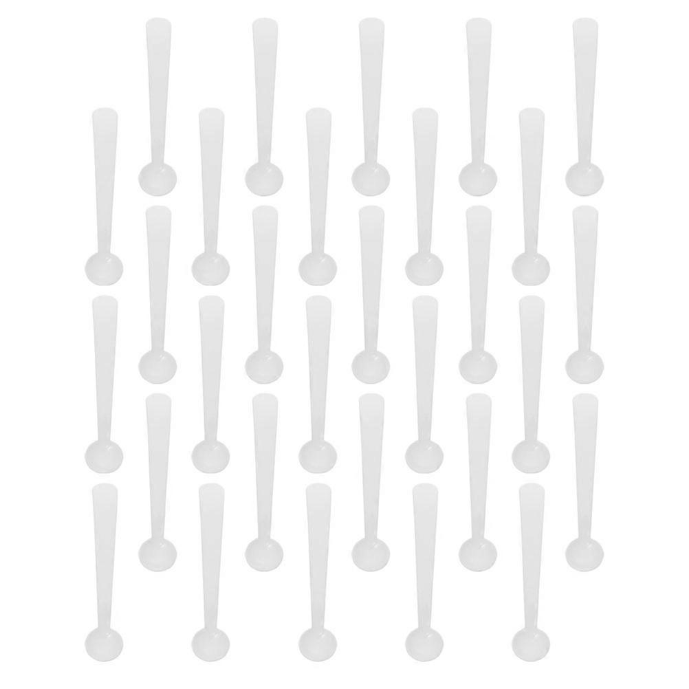 Micro Scoop White Plastic Measuring Spoons for Measuring 120Pcs Pack