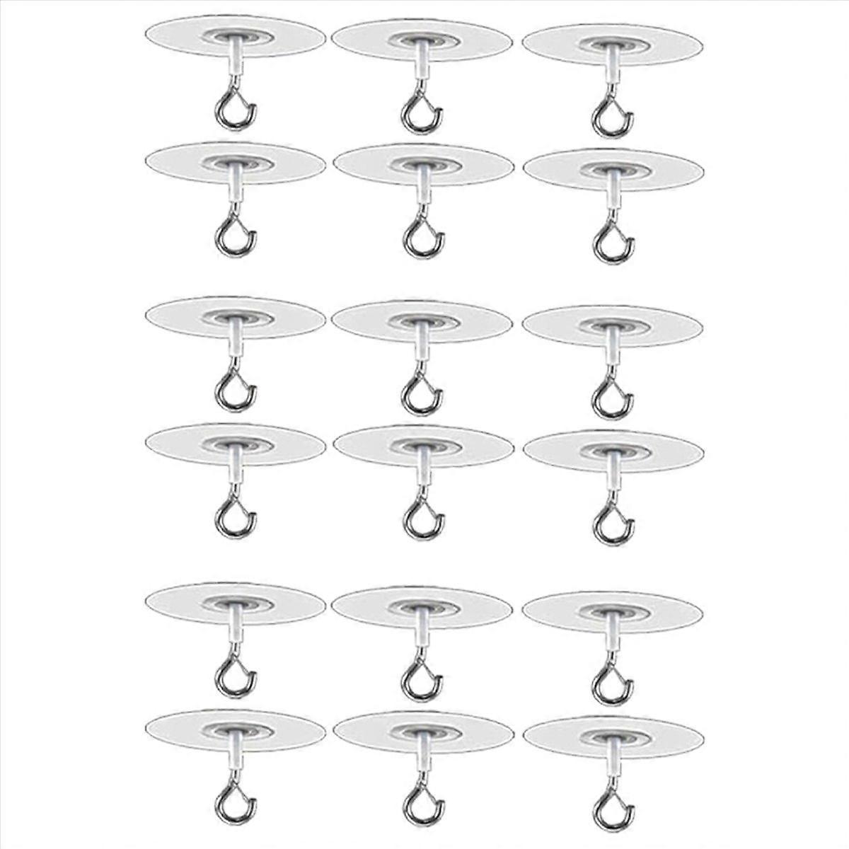 6Pcs Adhesive Ceiling Hooks for Popcorn Concrete Ceiling Wall 
