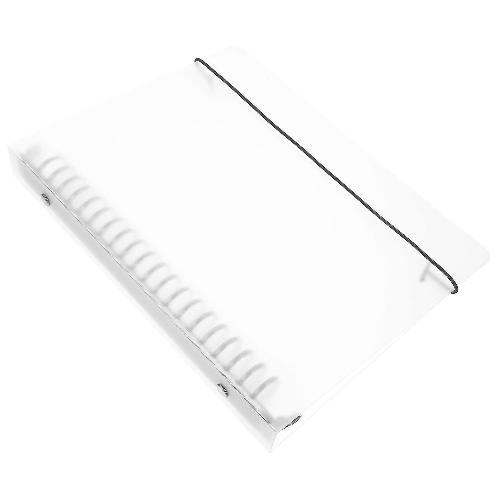 Loose Leaf Binder Transparent Notebook Cover for Storage Sturdy PP Shell