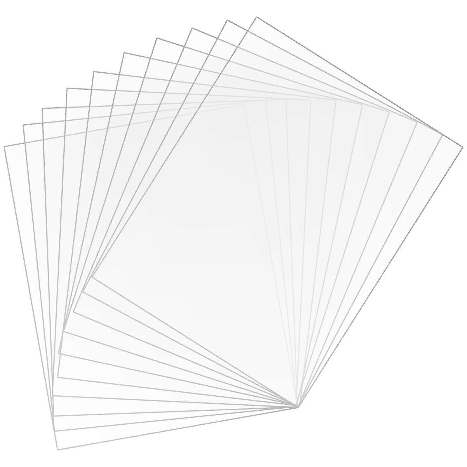 Plastic Sheets Clear Painting Boards for Picture Frame 10Pcs Transparent