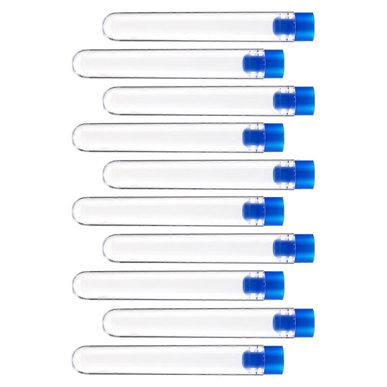Test Tubes Disposable Test Tubes for Storage Use 50Pcs Plastic Material