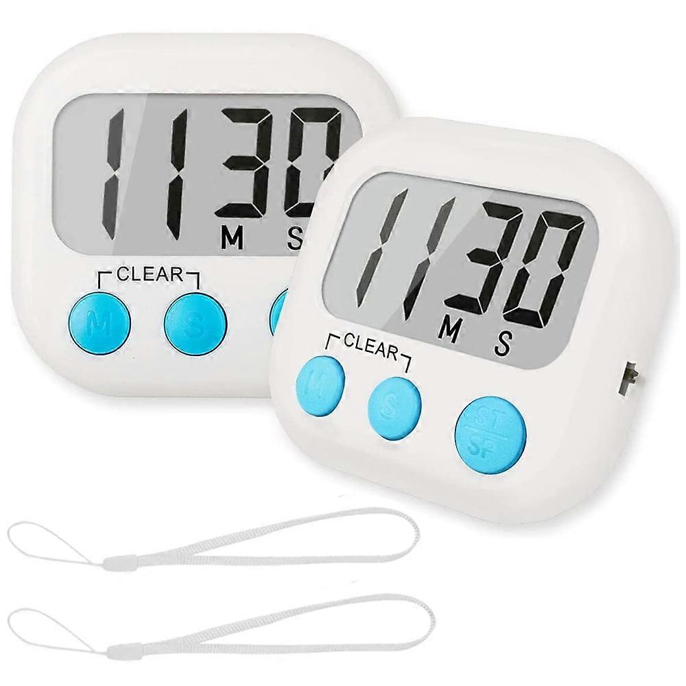 2Pack Digital Kitchen Timer,Count Down Timer, Kitchen Timer with Loud Alarm for Cooking