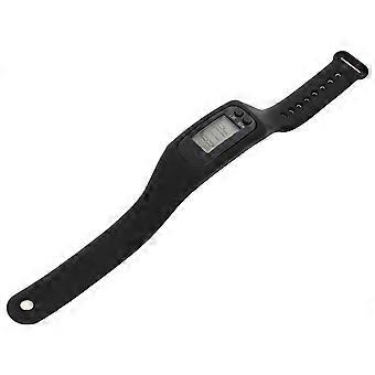 LCD Display Digital Smart Plastic Pedometer Bracelet Waterproof Single Functional Walking Distance Run Step Watch Counter
