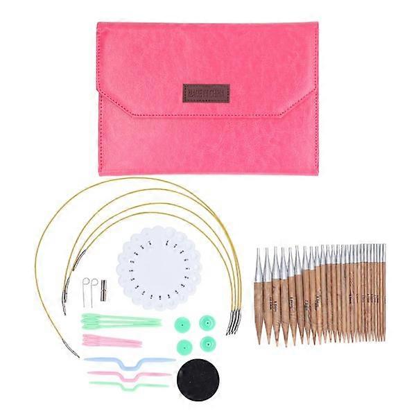 Aluminum Interchangeable Circular Knitting Needles Set 13 Sizes 0.3
