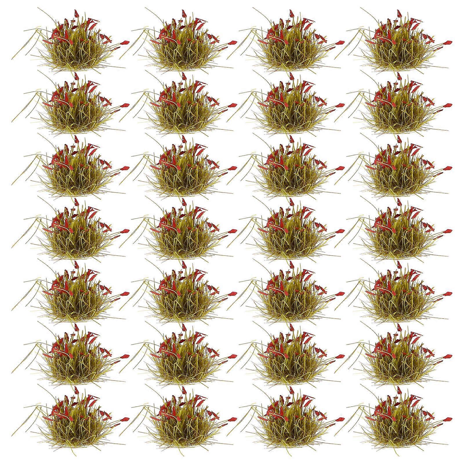 Simulation Grass Cluster Model for DIY 32Pcs Artificial Grass Cluster Decor
