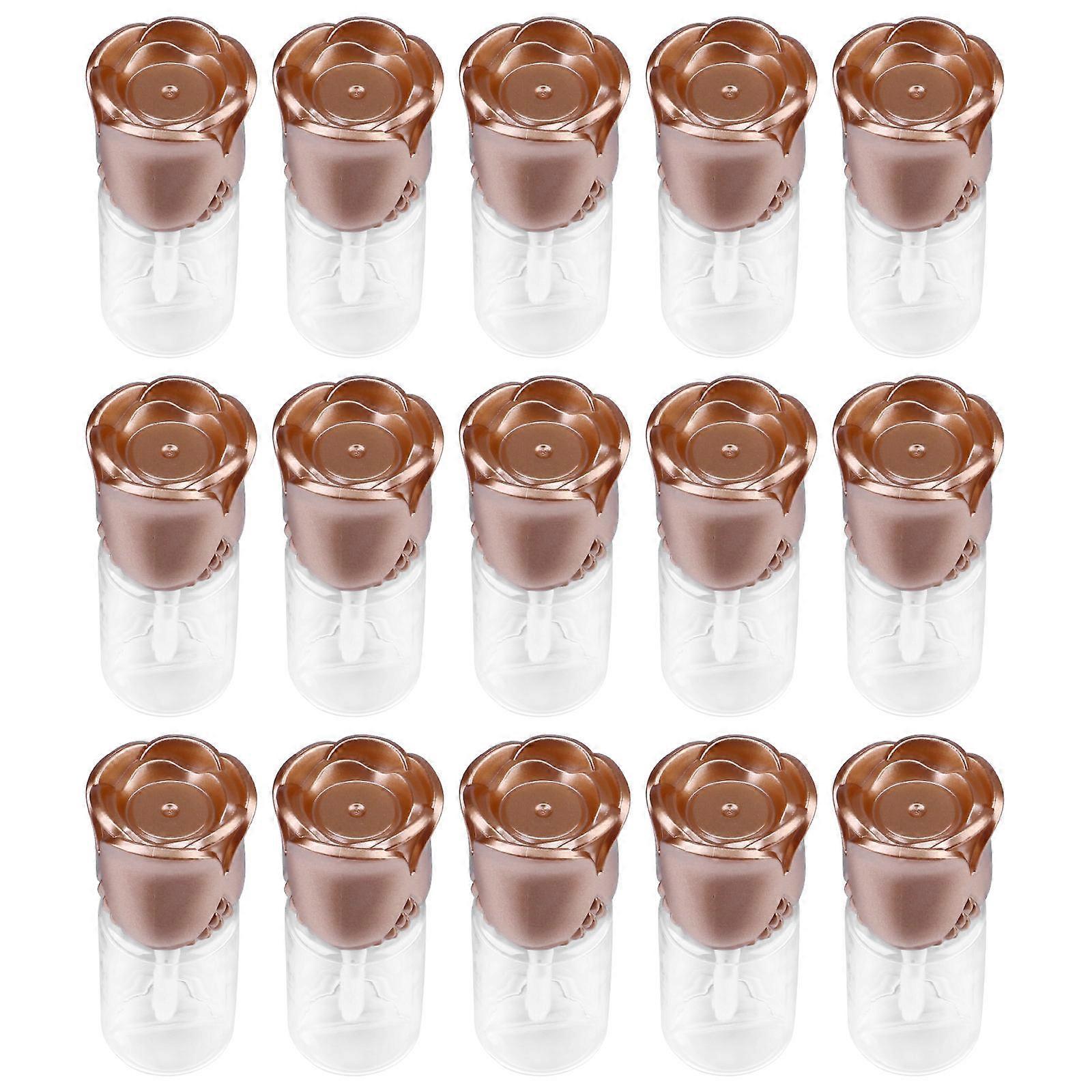 Lip Gloss Container Rose Shape for Refillable Use 15Pcs Plastic Tubes