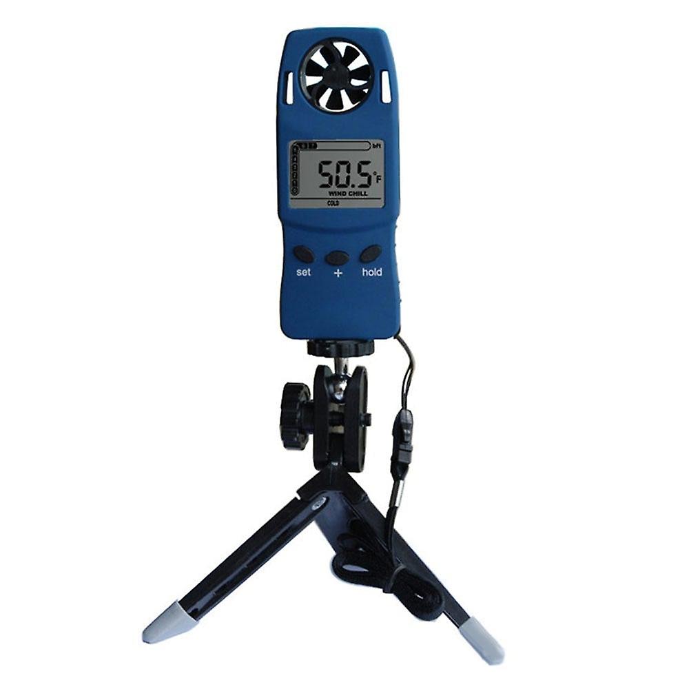 1 Unit Of Weather Station Handheld Anemometer With Tripod Wind Speed Wind Chill Thermometer