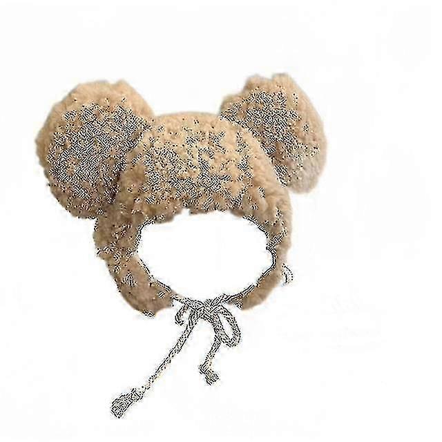 1pc Wool Plush Bear Toe Cap