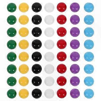 70 canicas de plástico de colores vibrantes para aprender y jugar, accesorios para juegos de matemáticas educativos, bolas de repuesto para juegos de mesa clásicos