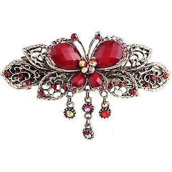 Pinces à cheveux femmes, Barrettes de Style papillon Vintage, pinces à cheveux papillon Vintage printemps en métal, cadeau pour les femmes, femme ou petite amie