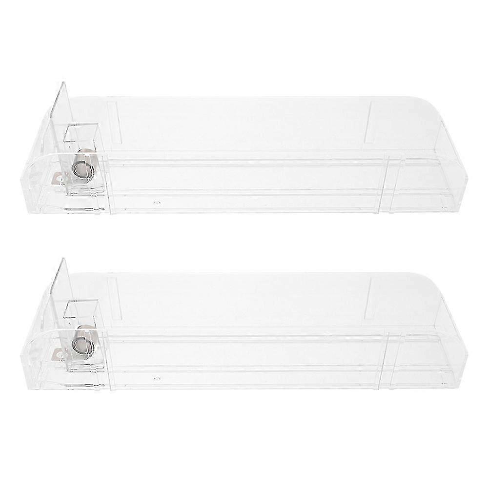 Transparent Automatic Pusher for Store Plastic 2Pcs