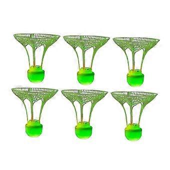 SNDO-6x LED Lights Badminton Shuttlecocks for All Levels Players Grasslands Parks