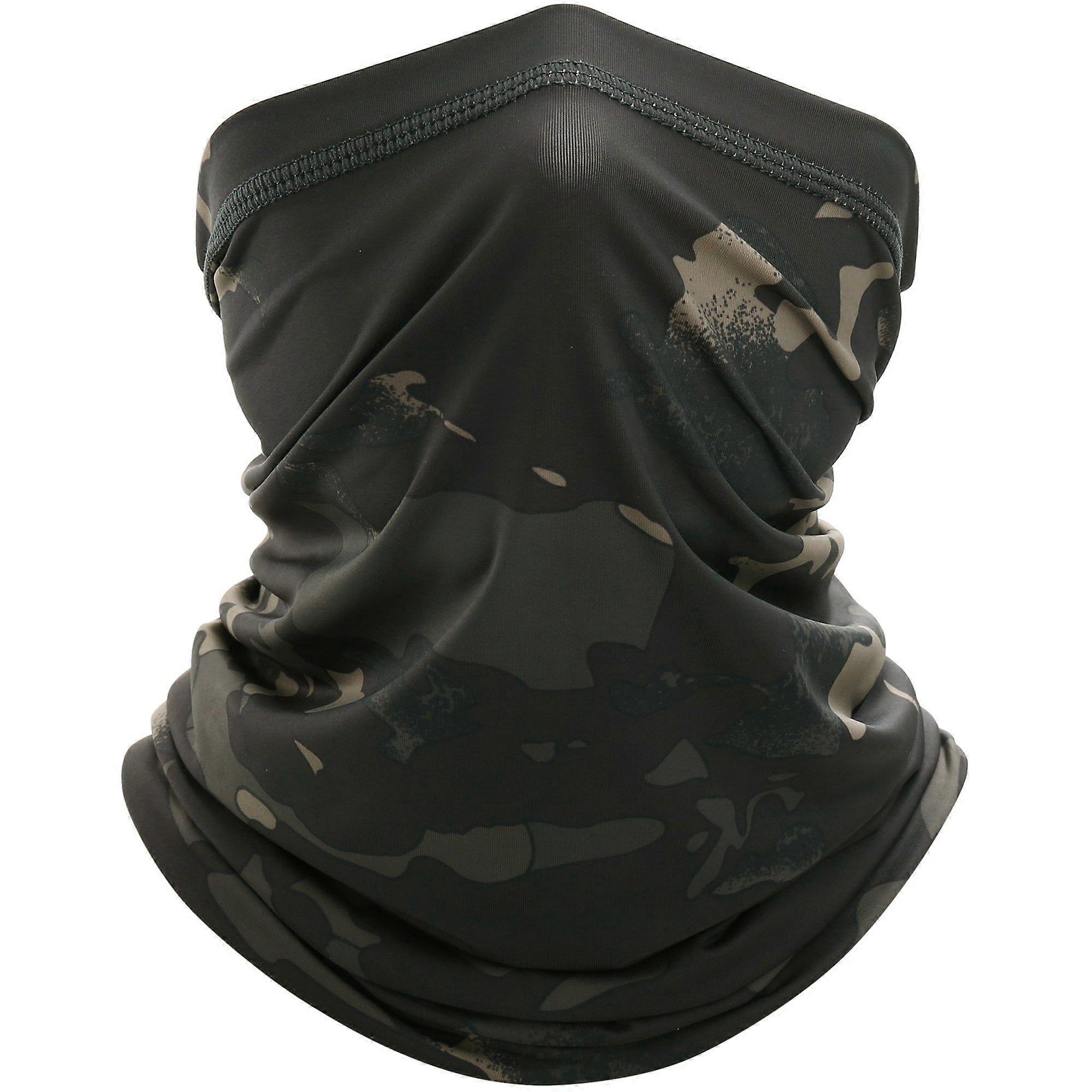 Ensemble de protection pour le cou en deux pièces, masque pour le visage, protection UV, chapeau balaclava, écharpe, crème solaire, foulard respirant, unisexe.