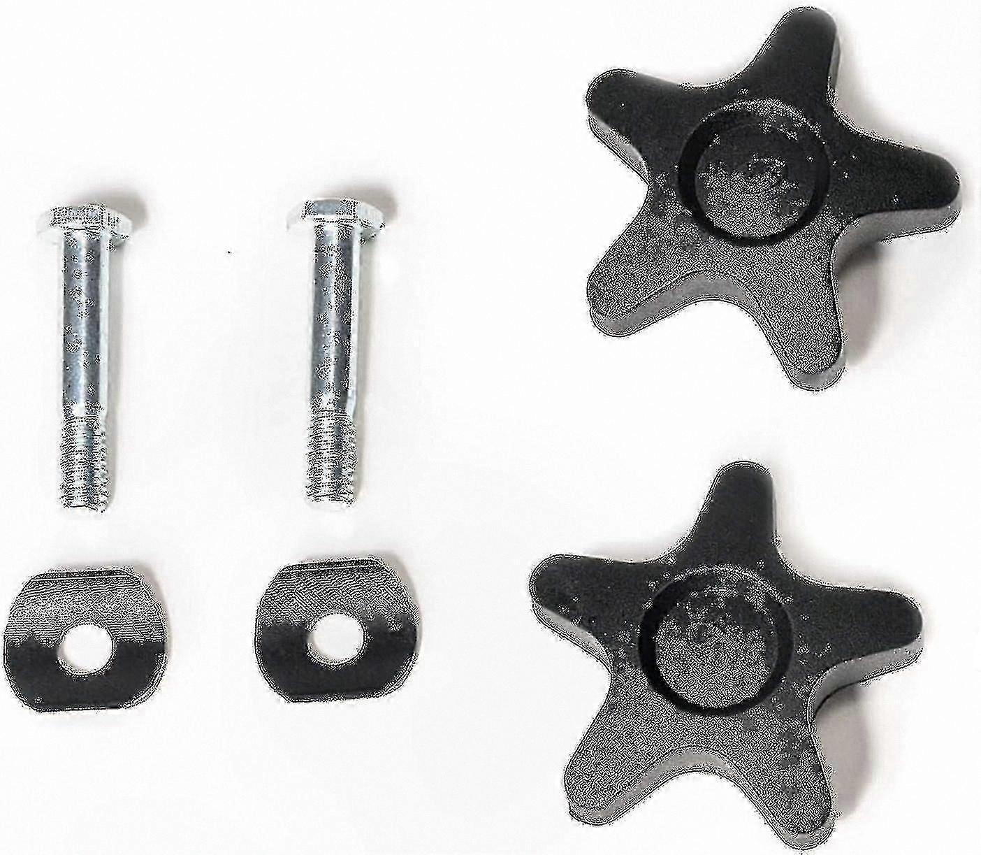 Plastic Replacement Knobs and Screws for Adjustable Rollator Armrests, Compatible with HL420 Series Walkers