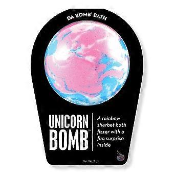 Unicorn Bath Bomb, Rainbow Sherbert, 7.0 Oze