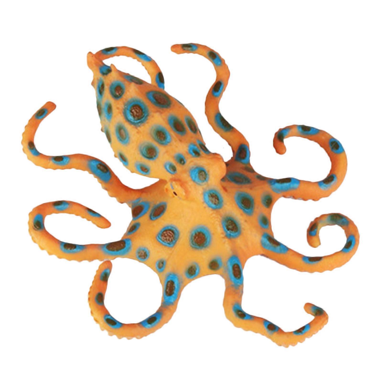 Simulation Octopus Model Plastic Octopus Figurine Simulation Marine Animal Educational Model