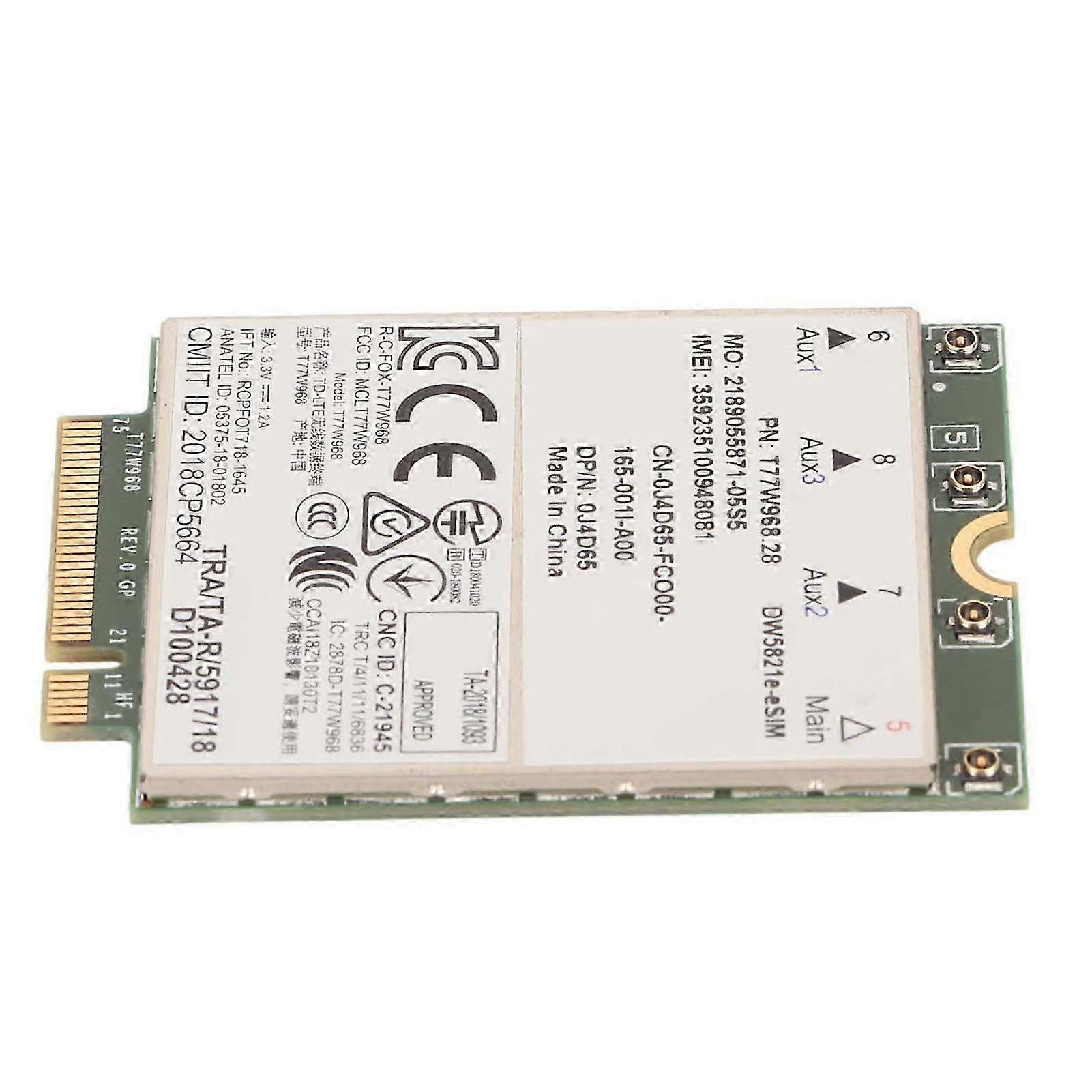 4G LTE Network Module compatible with Dell Laptop 1GBPS Support Cat16 E ESIM Network T77W968 Network Card Module
