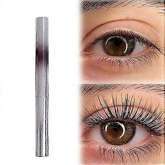 Waterproof Brown Mascara Primer with Metal Wand, Long-Lasting 3D Curling Effect