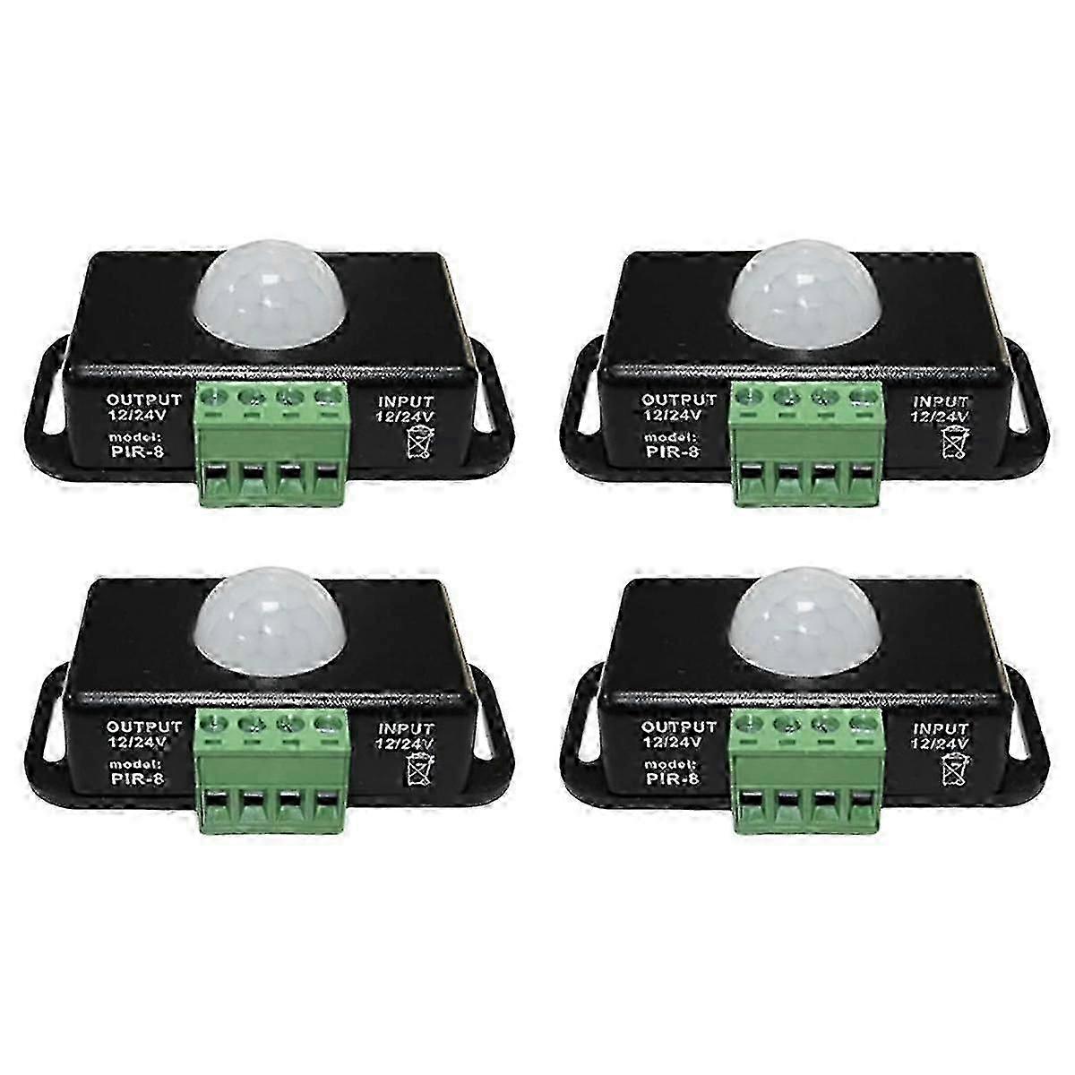 LED Motion Sensor 12V/24V DC, Motion Sensor Body Infrared Motion PIR Sensor Switch Automatic Wirele
