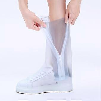 Reusable PVC Waterproof Shoe Covers with NonSlip Sole and Quick Zip for Outdoor Cycling and Rain