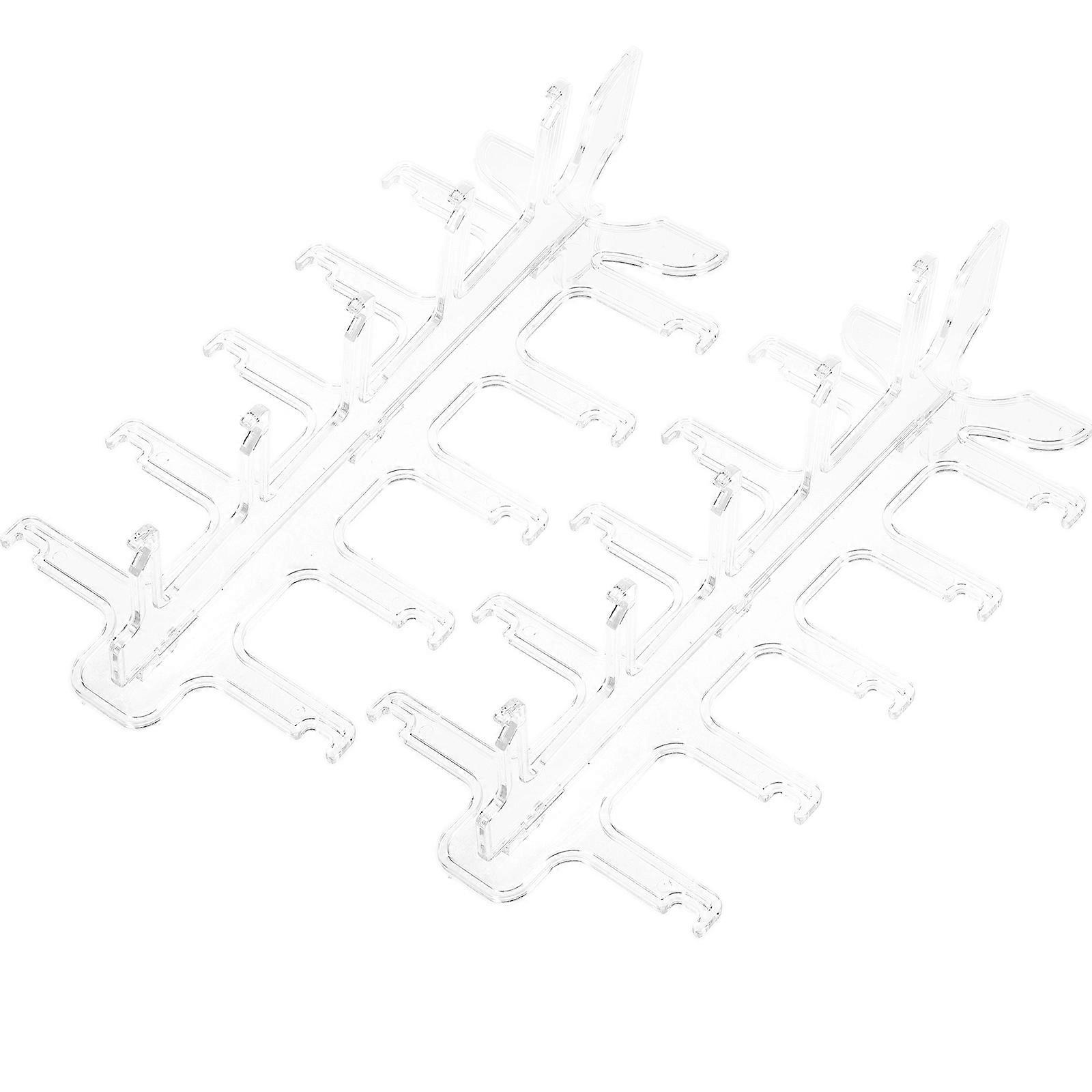 Clear Eyeglasses Stand Riser for Display Use 10Pcs Transparent Ps Material