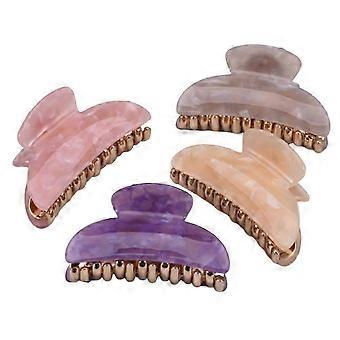 4 fermagli per capelli grandi in acrilico, colori assortiti, ideali per la doccia, accessori per capelli per donne e ragazze.
