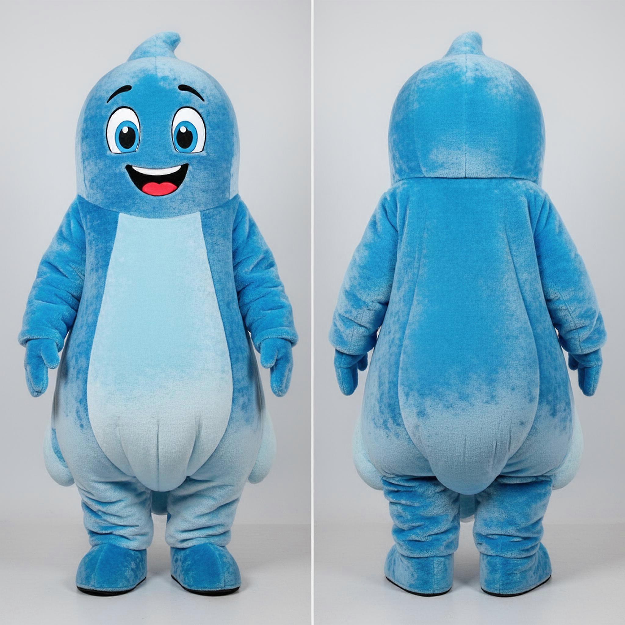 MASTICOT Soft Velvety Ghost Mascot